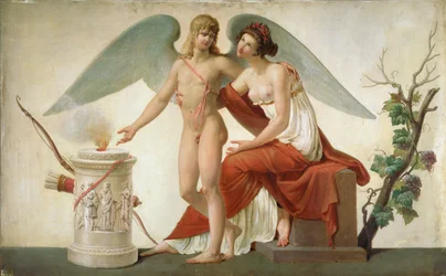 Amor lädt Venus zu einem Opfer ein
